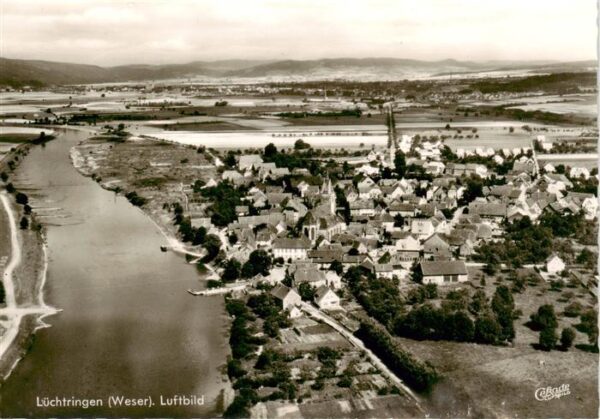 Luechtringen Hoexter Panorama Weser