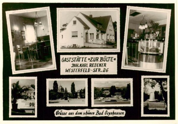 Bad Oeynhausen Gaststaette zur Buelte Teilansichten Kurpark