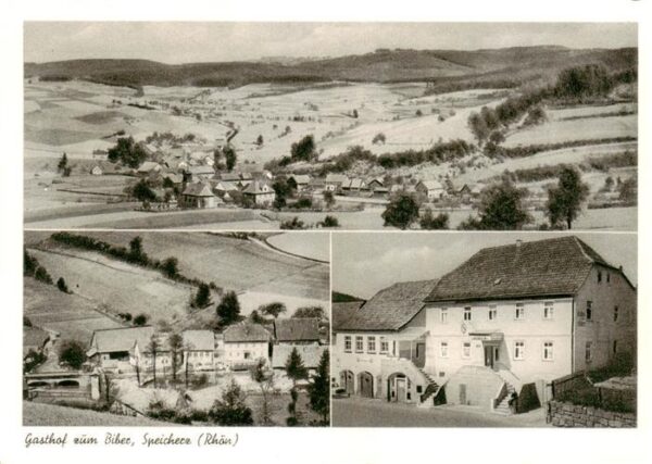 Speicherz Rhoen Motten Bayern Panorama Gasthof zum Biber