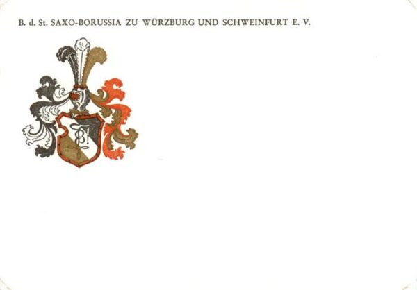 Wuerzburg Bayern BdSt Saxo Borussia Wappen