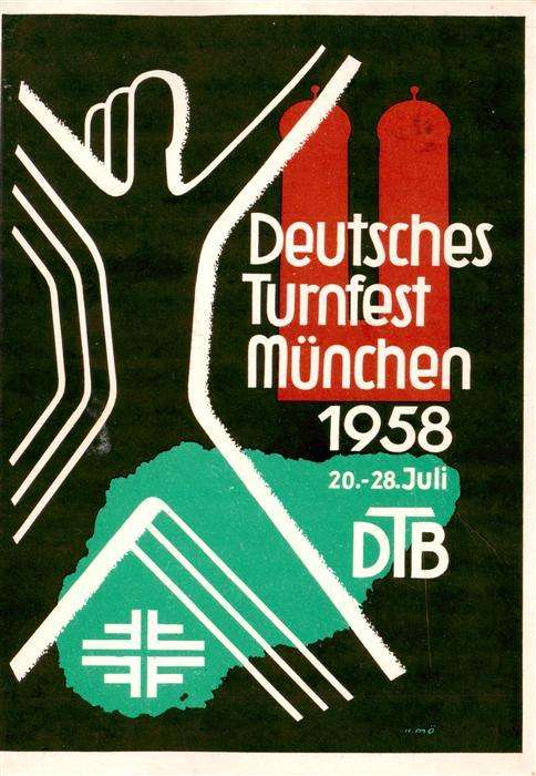 Muenchen Deutsches Turnfest 1958