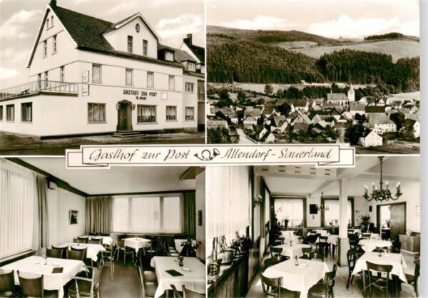 Allendorf Sauerland Sundern Gasthof zur Post Gaststube Panorama