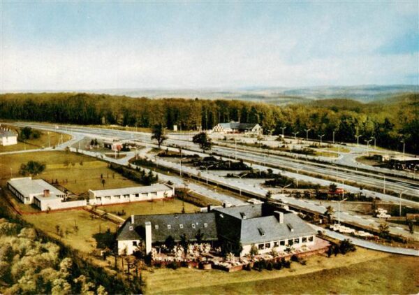 Rohrbrunn Autobahn Rasthaus im Spessart Motel Fliegeraufnahme