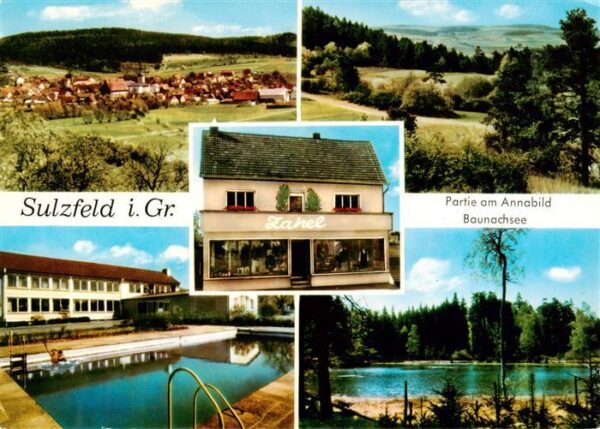 Sulzfeld Grabfeld Partie am Annabild Baunachsee Freibad
