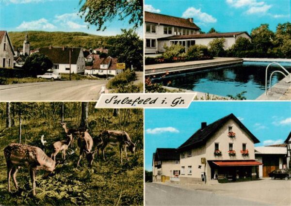 Sulzfeld Grabfeld Ortspartie Wildpark Gemischtwaren Guck Schwimmbad
