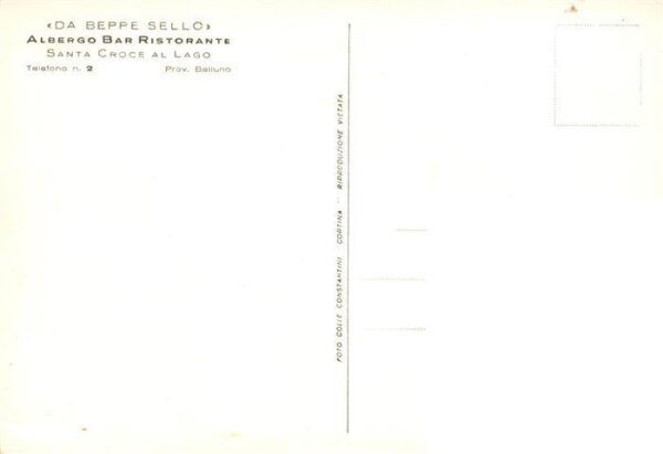 Santa Croce del Lago IT Da Beppe Sello Albergo Bar Ristorante – Bild 2
