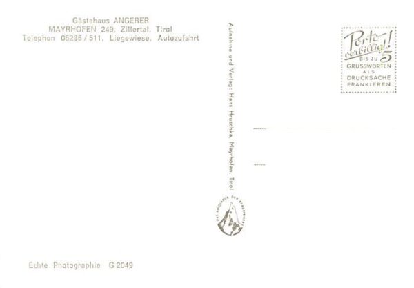 Mayrhofen Zillertal AT Gaestehaus Angerer – Bild 2