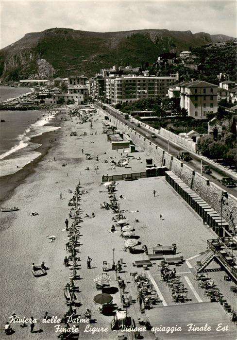 Finale Ligure IT Visione spiaggia Finale Est