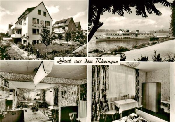 Geisenheim Hotel Thomas Uferpromenade am Rhein Faehre