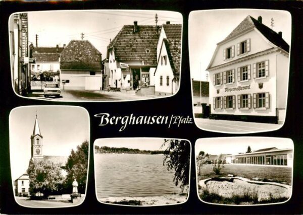 Berghausen Pfalz Roemerberg Ortsansichten Kirche Buergermeisteramt