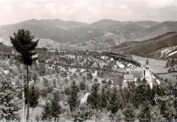oedsbach Oberkirch Panorama mit Kirche