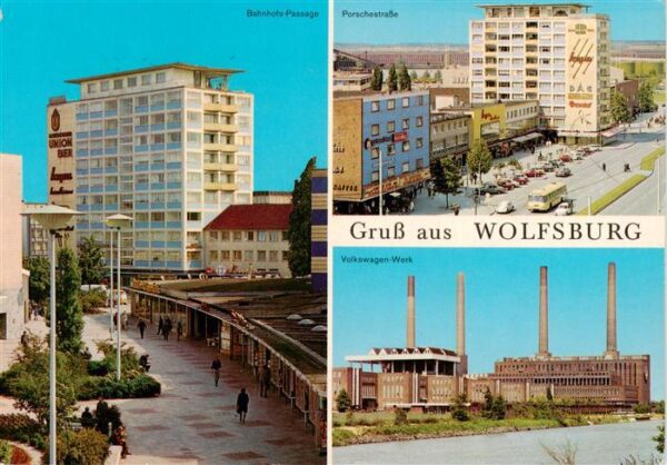 Wolfsburg Bahnhofs Passage Porschestrasse Volkswagen Werk