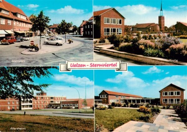Uelzen Lueneburger Heide Sternviertel Sternplatz Altenheim Kirche Schule
