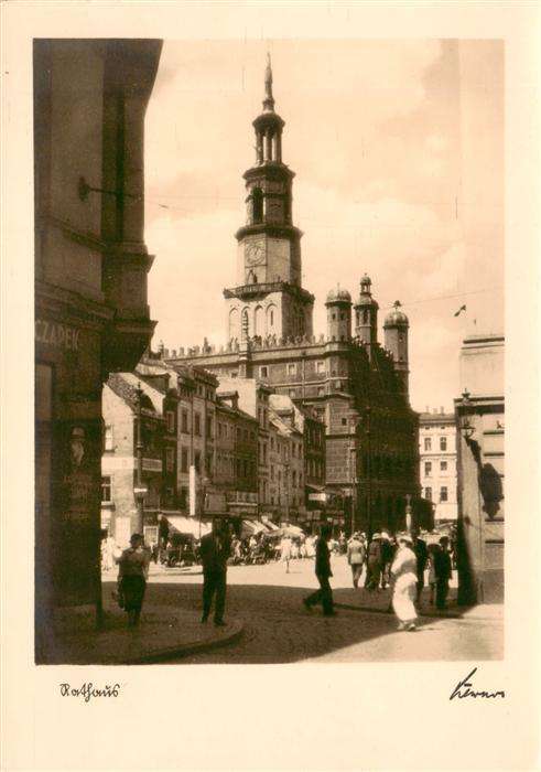 Posen Poznan Rathaus Serie Der Reichsgau Wartheland Bildreihe Das schoene Posen