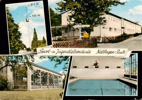 Nellingen Ruit Ostfildern Sport und Jugendleiterschule Funkturm Hallenbad