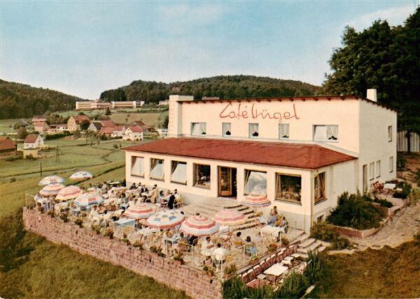 Gras-Ellenbach Grasellenbach Cafe Huegel Terrasse