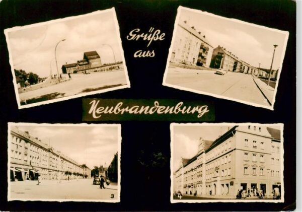 Neubrandenburg Bruecke Clara Zetkin Str Strasse der DSF Ernst Thaelmann Str