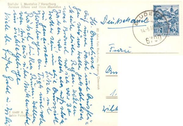 Stallehr Pension Alfenz und Haus Montafon – Bild 2