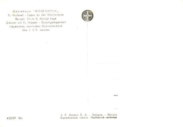 St Michael-Eppan Gaestehaus Rosenheim – Bild 2