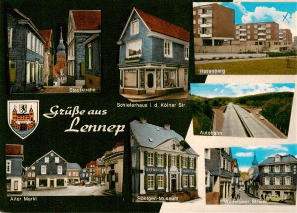 Lennep Remscheid Stadtkirche Schieferhaus Koelner Strasse Hasenberg Alter Markt