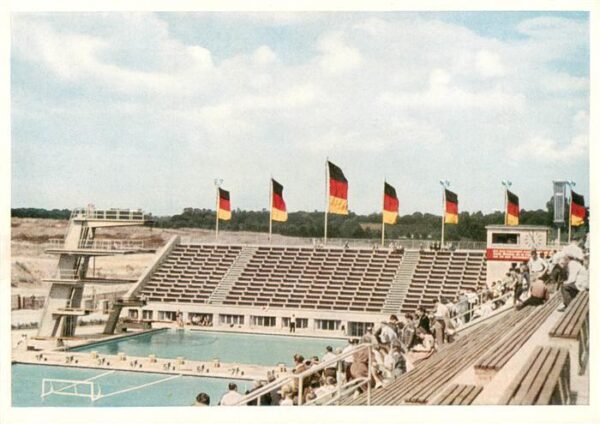 Leipzig Schwimmstadion an der Stalinallee