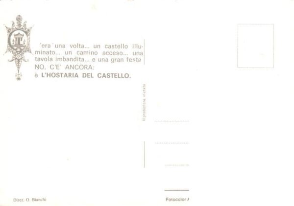 Gradara Pesaro IT Hostaria del Castello Ristorante Dancing Pizzeria Bar Hotelhal – Bild 2