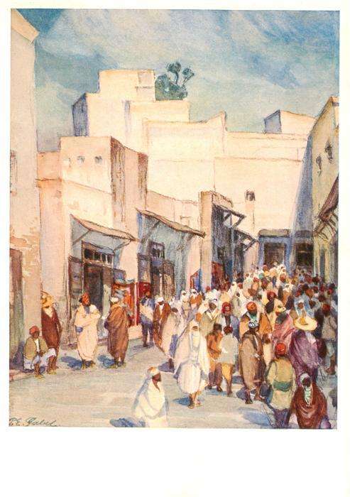 Tetuan Tetouan Maroc Ortsmotiv Kuenstlerkarte