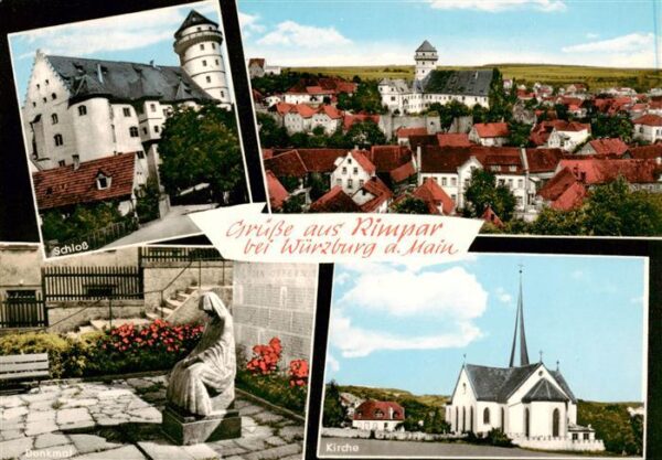 Rimpar Schloss Panorama Denkmal Kirche