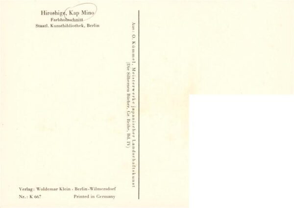 Kap Mino Japan Farbholzschnitt – Bild 2