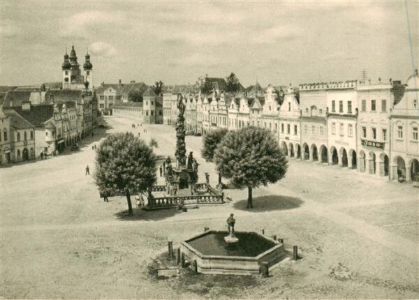 Telc Teltsch CZ Ortspartie