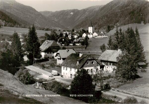Pusterwald Steiermark AT Ortsansicht mit Kirche