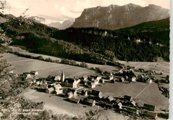 Bezau Vorarlberg Panorama Blick gegen Kanisfluh Bregenzerwald