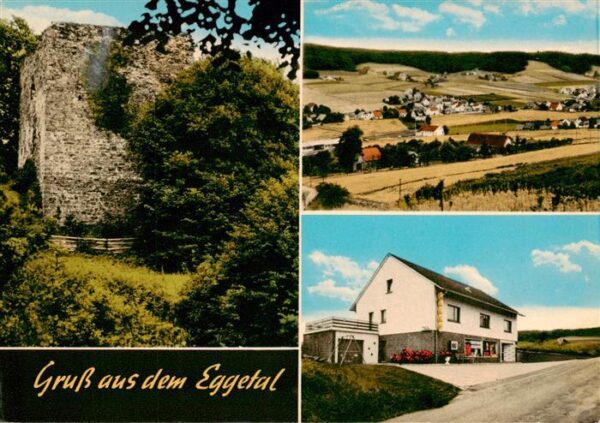 Eininghausen Preussisch Oldendorf Panorama Burgruine