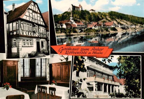 Rothenfels Unterfranken Gasthaus zum Anker Metzgerei Gaststube Panorama