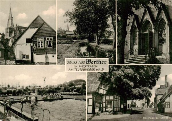 Werther Westfalen Im Viertel Schwarzbach Kirche Portal Schwimmbad Ravensberger S