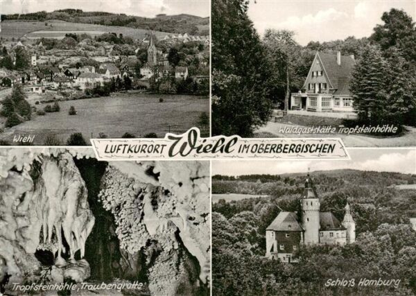 Wiehl Oberbergischer Kreis Panorama Waldgaststaette Tropfsteinhoehle Grotte Schl