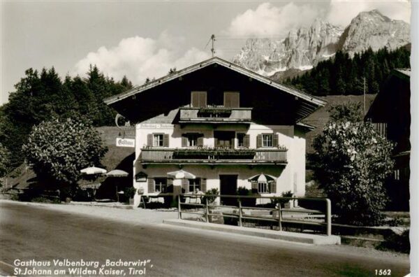 St Johann Tirol Gasthaus Velbenburg Bacherwirt am Wilden Kaiser Kaisergebirge