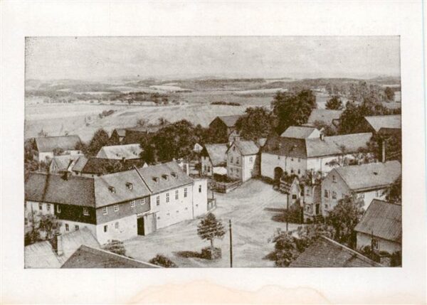 Rodersdorf Vogtland Blick auf den Dorfplatz