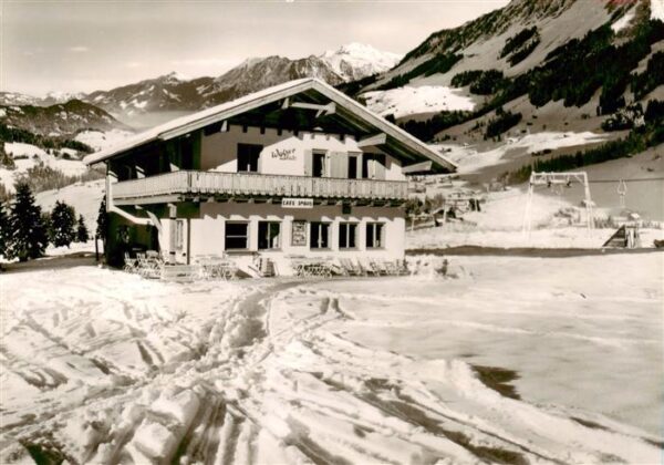 Hirschegg Kleinwalsertal Vorarlberg AT Imbisstube und Gaestehaus Walserblick mit
