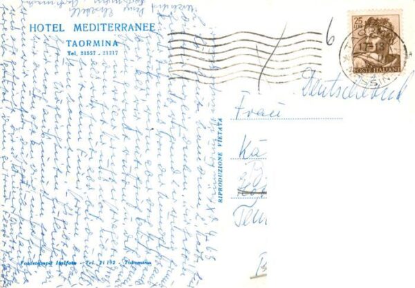 Taormina Sicilia IT Hotel Mediterranee – Bild 2