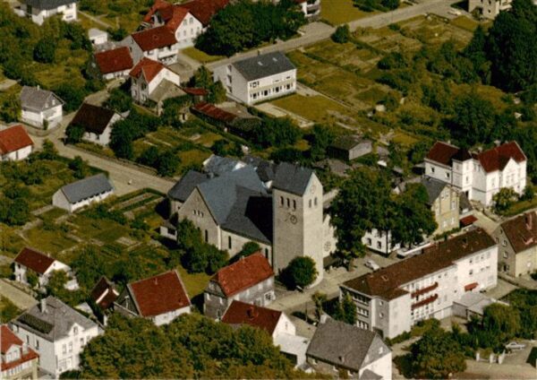 Neuenrade Kath Pfarrkirche St Maria Heimsuchung Fliegeraufnahme