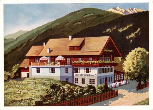 Krimml 1076m Pinzgau AT Gasthof und Pension Waldhaus