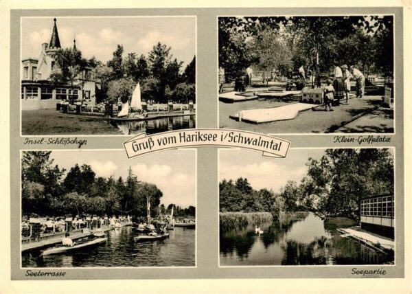 Hariksee Schwalmtal Strandbad Restauration Bootsbetrieb Insel Schloesschen Klein
