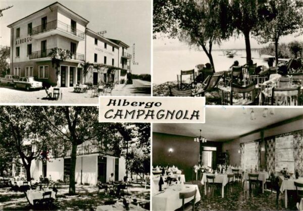 Bardolino Lago di Garda IT Albergo Ristorante Campagnola Strand Gastraum