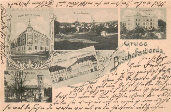 Bischofswerda Hotel Koenig Albert Panorama Buergerschule Butterberg Hotel zum go