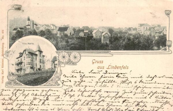 Lindenfels Odenwald Villa Maria Panorama