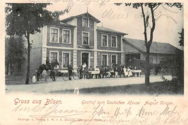 Bilsen Schleswig-Holstein Gasthof zum Deutschen Haus August Krueger