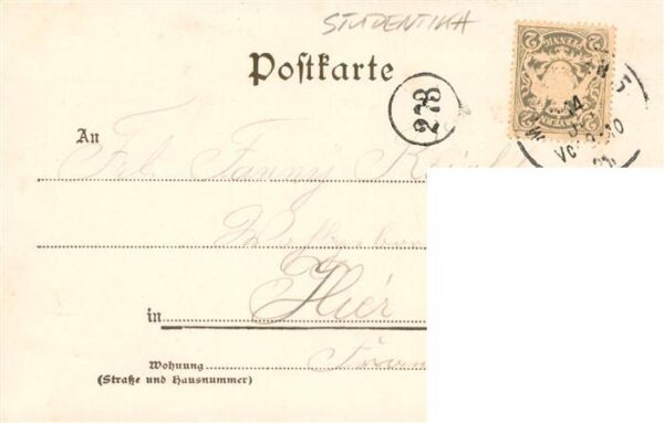 Studentika Absolvia Muenchen 1901 Luitpoldiana – Bild 2