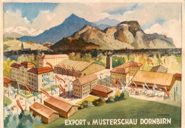 Dornbirn Vorarlberg AT Export- und Musterschau Kuenstlerkarte