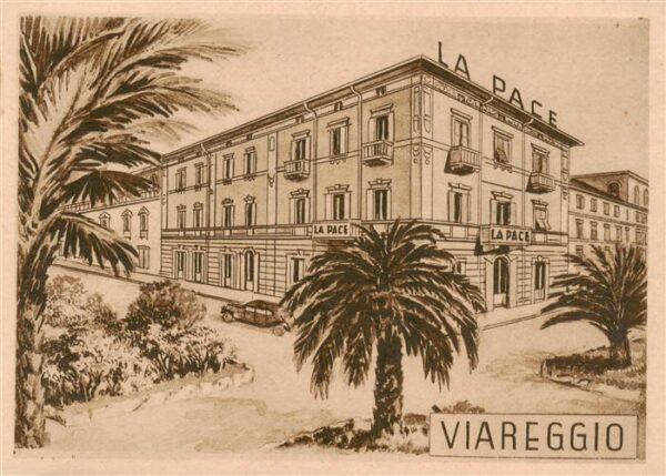 Viareggio Toscana IT Albergo Pensione La Pace Illustration